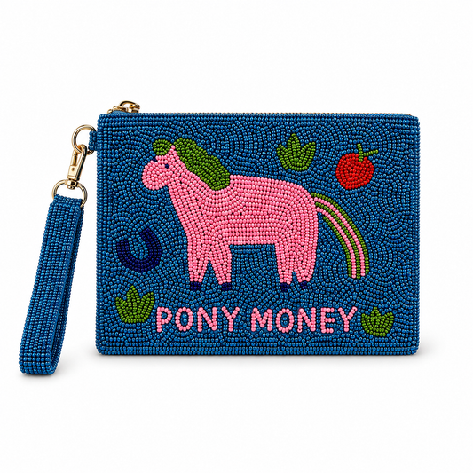 Tucker Tweed  Pony Money Medium Beaded Pouch