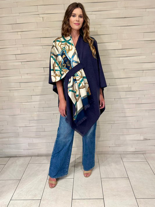 Stacy Bradley Design - Pull Through Wrap - Blue Stirrup