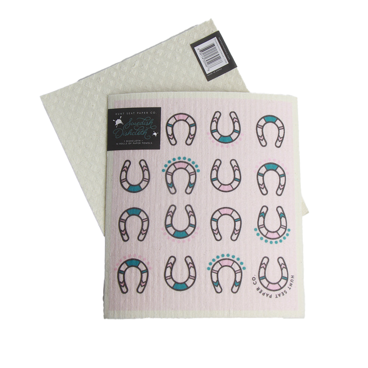 Thundering Hooves Swedish Dishcloth