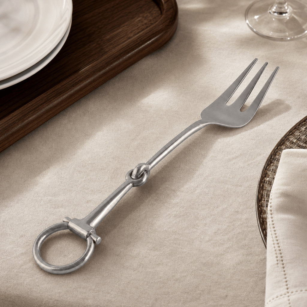 Vagabond House - Bit Serving Fork - Stainless Steel Matt Silver
