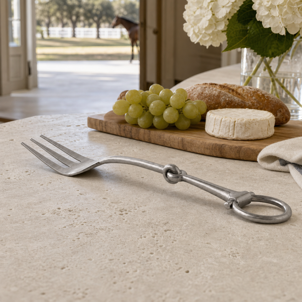 Vagabond House - Bit Serving Fork - Stainless Steel Matt Silver