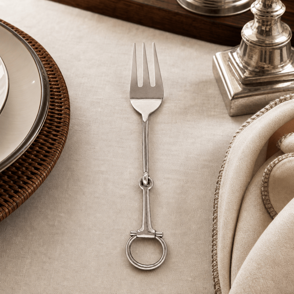Vagabond House - Bit Serving Fork - Stainless Steel Matt Silver