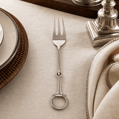 Vagabond House - Bit Serving Fork - Stainless Steel Matt Silver