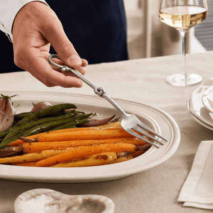 Vagabond House - Bit Serving Fork - Stainless Steel Matt Silver