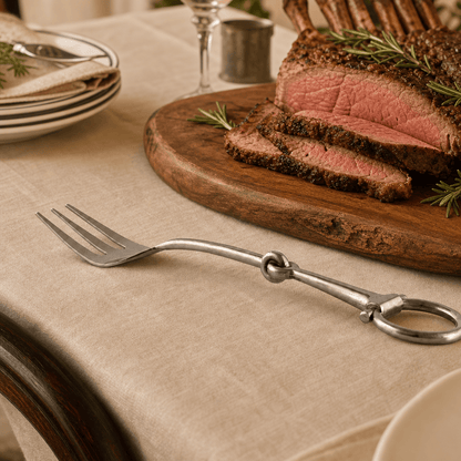 Vagabond House - Bit Serving Fork - Stainless Steel Matt Silver