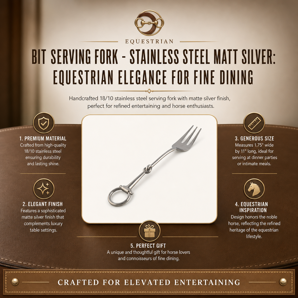 Vagabond House - Bit Serving Fork - Stainless Steel Matt Silver
