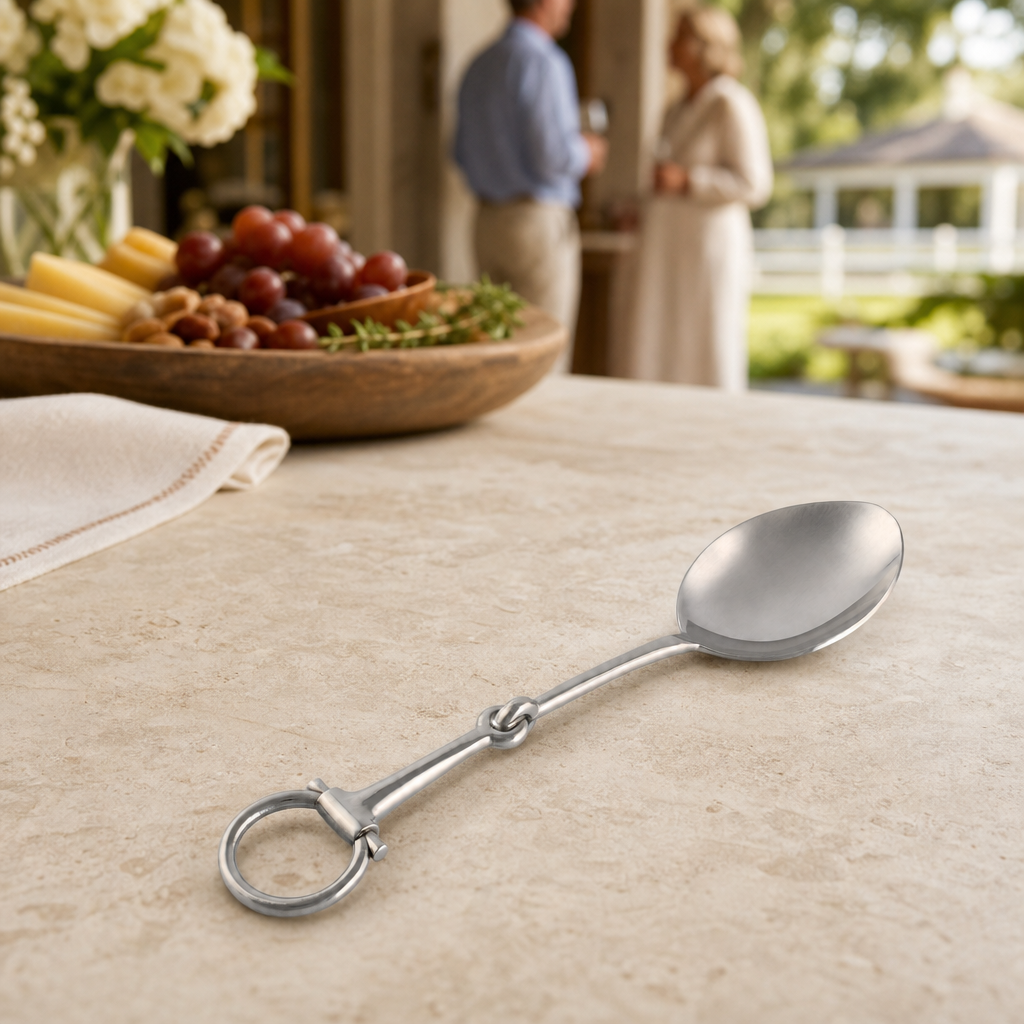 Vagabond House Bit Serving Spoon - Stainless Steel Matt Silver