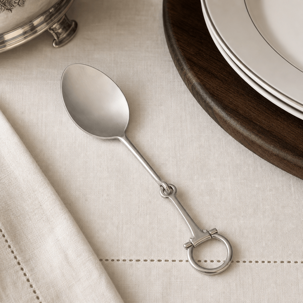 Vagabond House Bit Serving Spoon - Stainless Steel Matt Silver