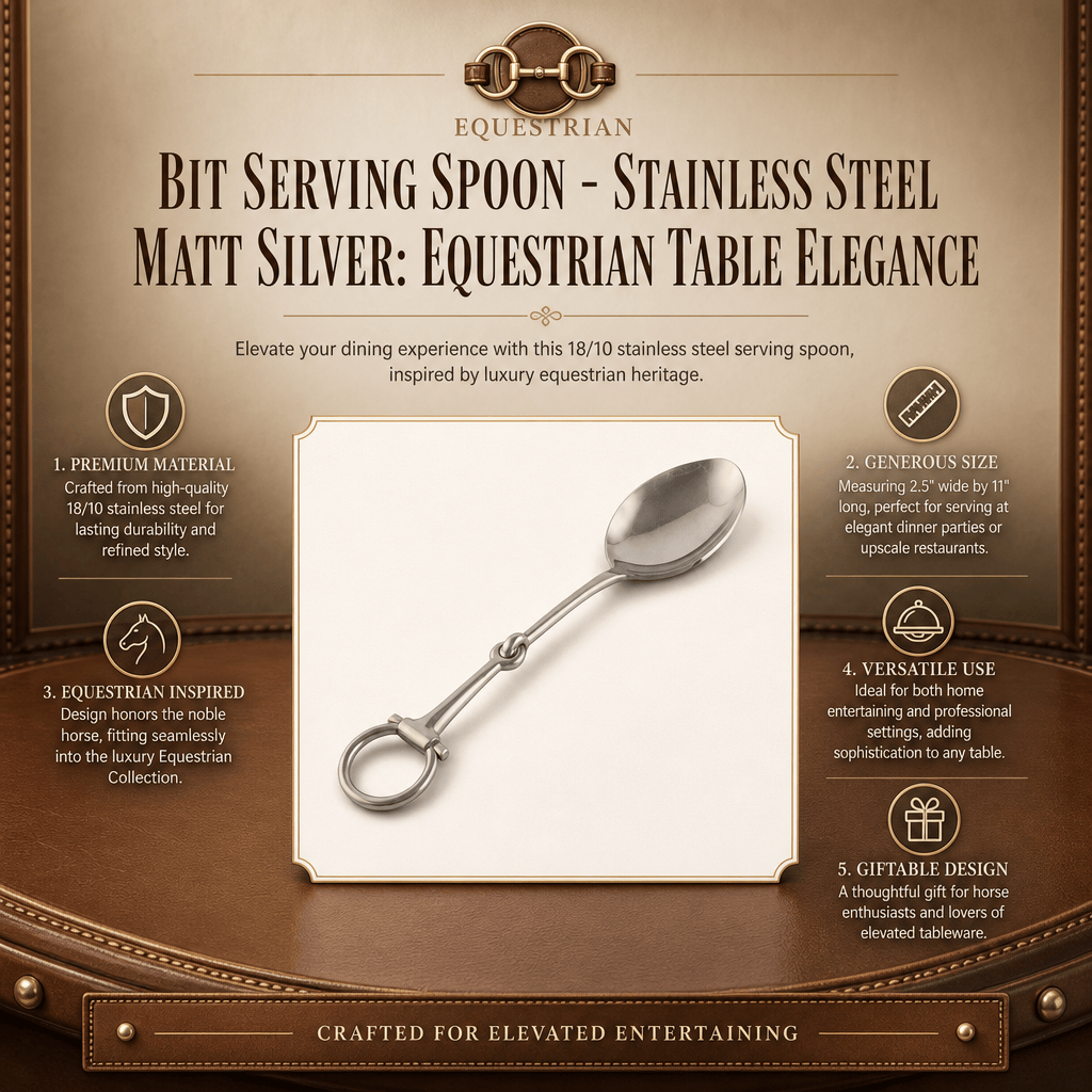 Vagabond House Bit Serving Spoon - Stainless Steel Matt Silver