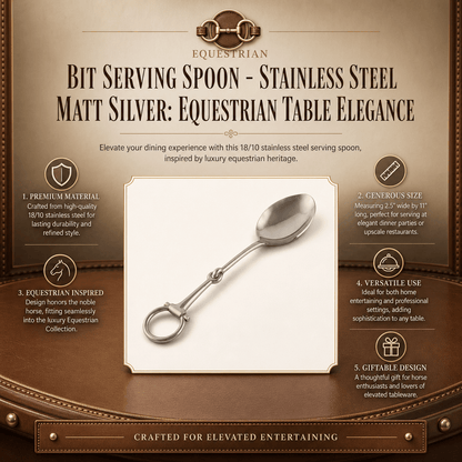 Vagabond House Bit Serving Spoon - Stainless Steel Matt Silver