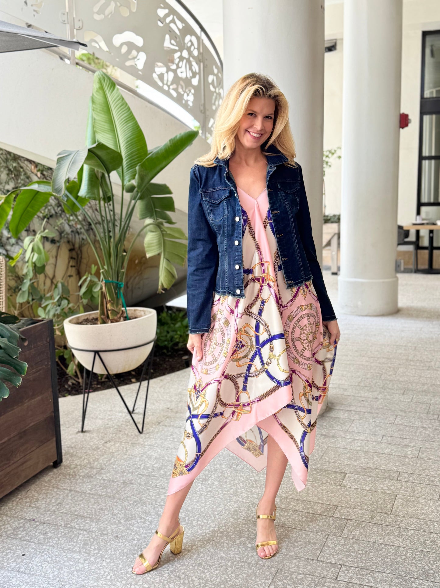 Stacy Bradley Design, The Dark Denim Jacket - Purple Stirrup