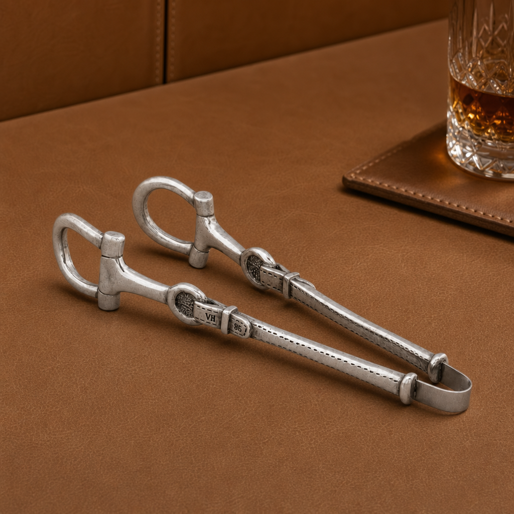 Vagabond House - Equestrian Pewter Bit Ice Tong