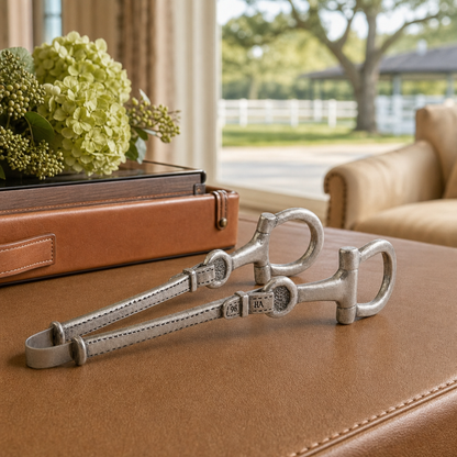 Vagabond House - Equestrian Pewter Bit Ice Tong