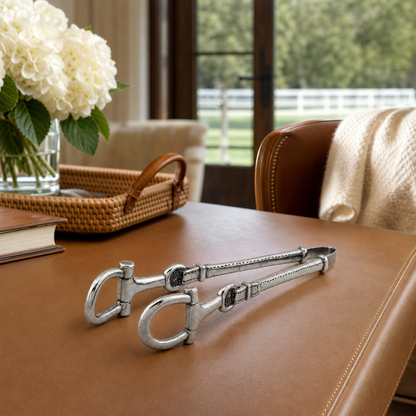 Vagabond House - Equestrian Pewter Bit Ice Tong