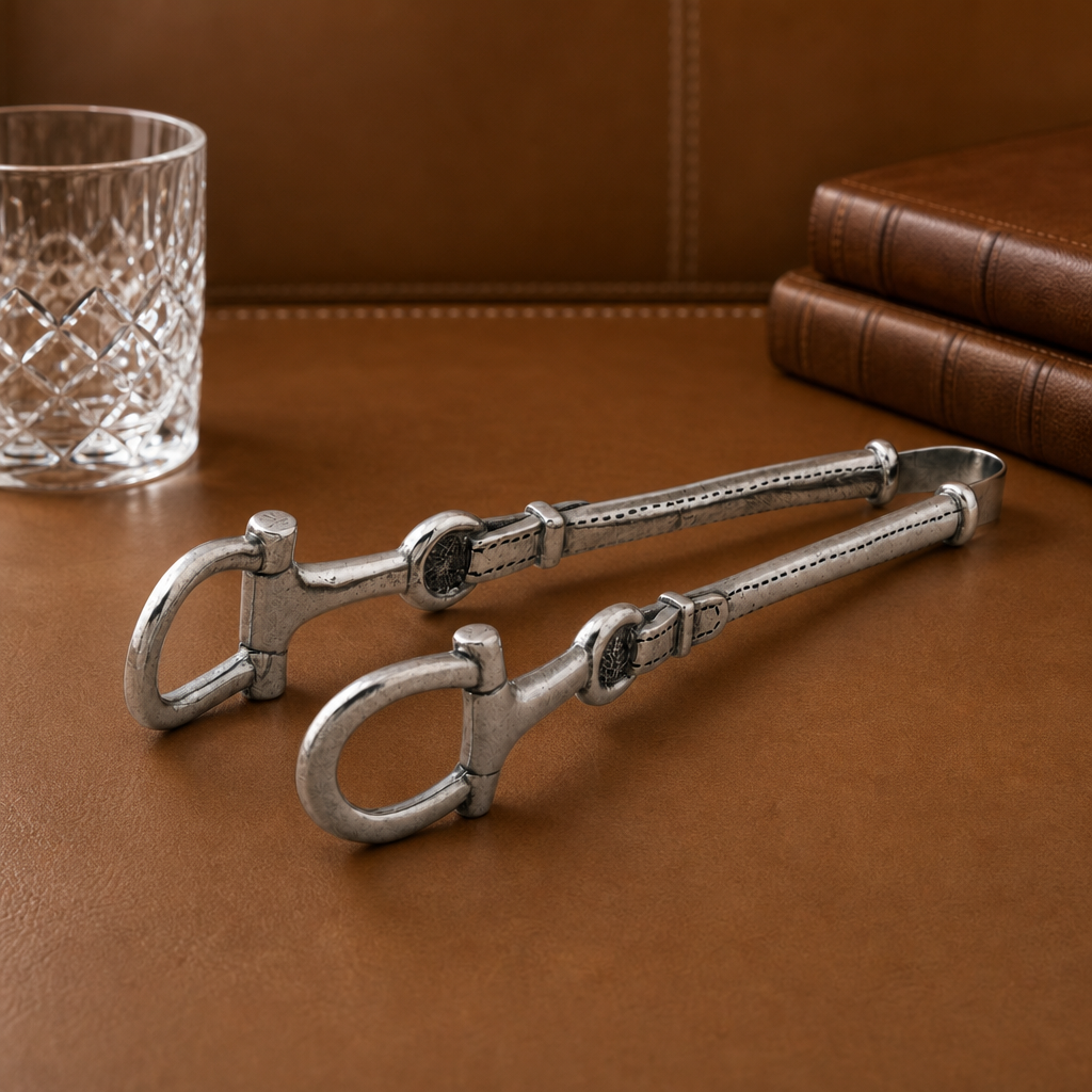 Vagabond House - Equestrian Pewter Bit Ice Tong