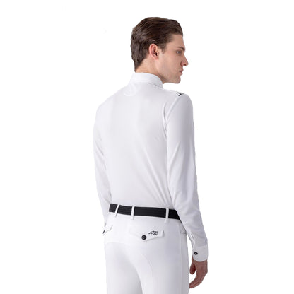 Equiline Men's CurtieK Long Sleeve Tech-Mesh Show Shirt