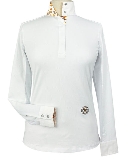 Essex Classics Croissants Ladies Talent Yarn Straight Collar Long Sleeve Show Shirt