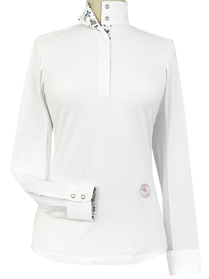 Essex Classics  Unicorns Ladies Talent Yarn Straight Collar Long Sleeve Show Shirt