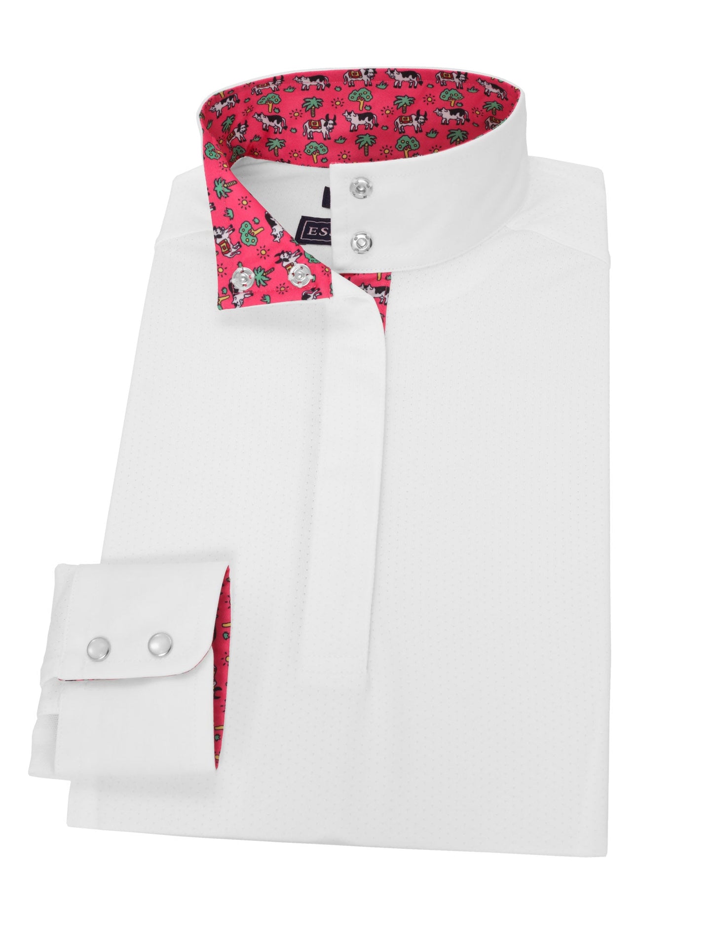 Essex Classics  Steer Me Right Ladies Talent Yarn Straight Collar Long Sleeve Show Shirt