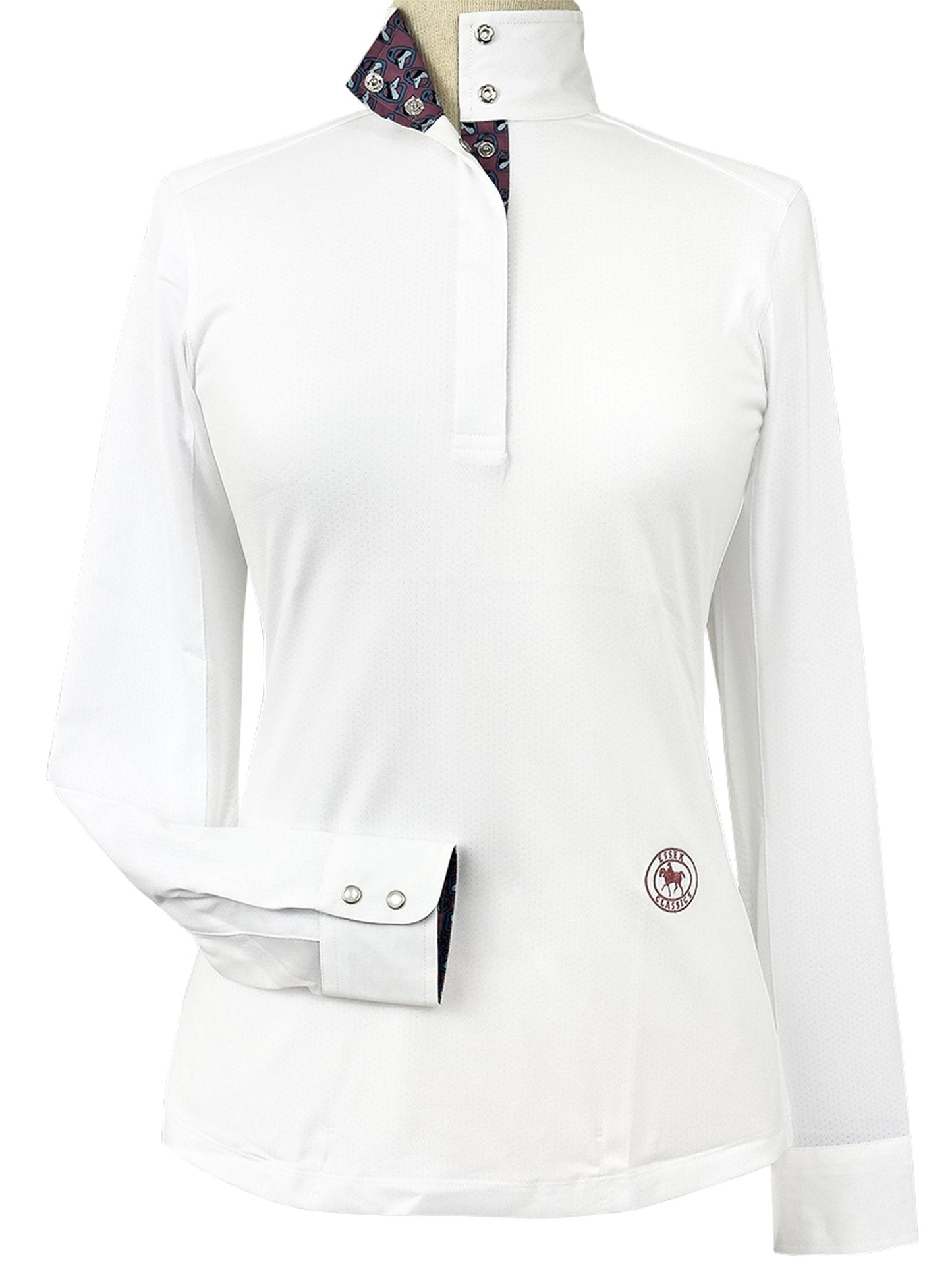 Essex Classics  Stirrup Talk Ladies Talent Yarn Straight Collar Long Sleeve Show Shirt