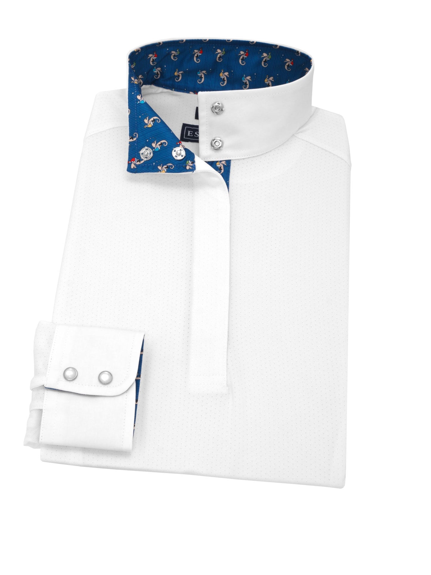 Essex Classics  Seahorsin' Around Ladies Talent Yarn Straight Collar Long Sleeve Show Shirt