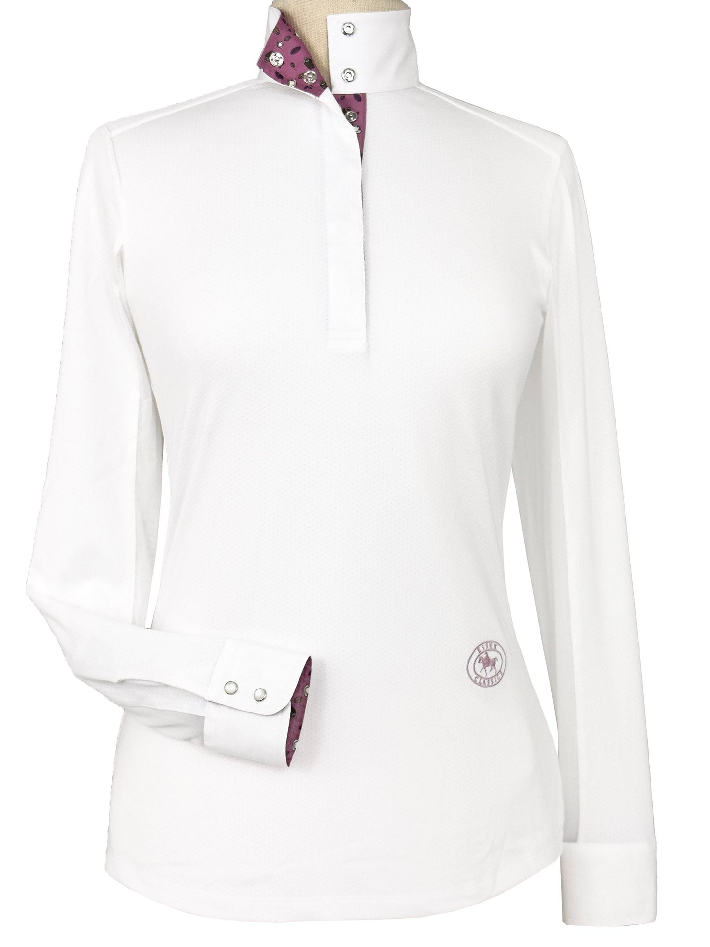 Essex Classics  Cozy Cup Season Ladies Talent Yarn Straight Collar Long Sleeve Show Shirt