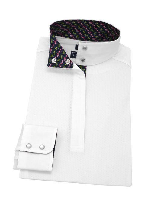 Essex Classics  Dragonfly Ladies Talent Yarn Straight Collar Long Sleeve Show Shirt
