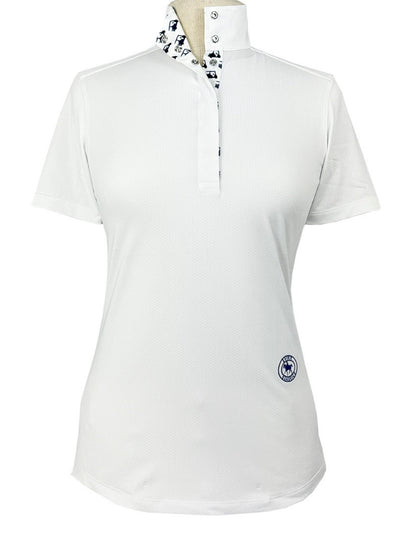 Essex Classics Golf Carts Ladies Talent Yarn Straight Collar Short Sleeve Show Shirt
