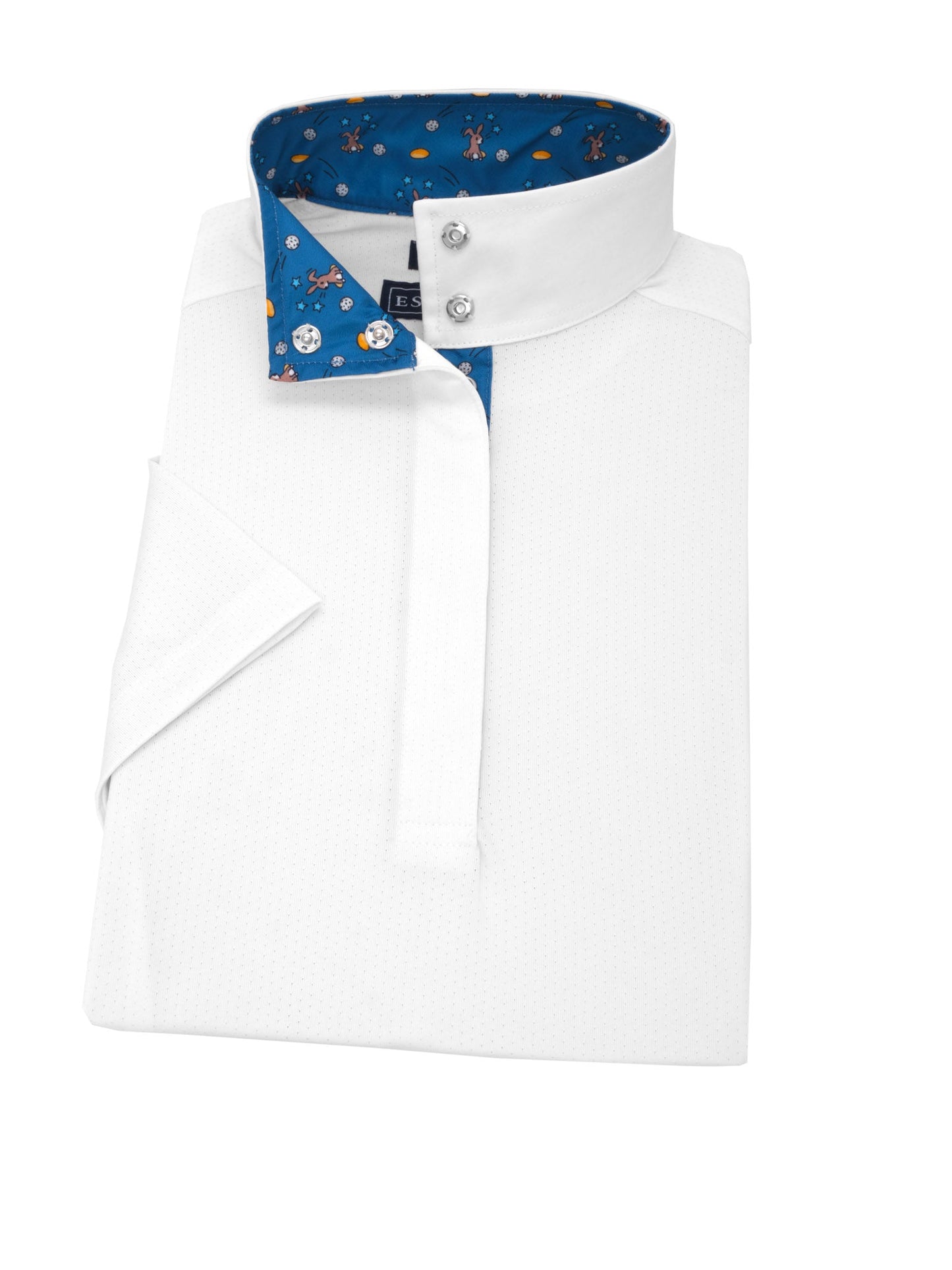 Essex Classics  Hole in One Bunny Ladies Talent Yarn Straight Collar Short Sleeve Show Shirt