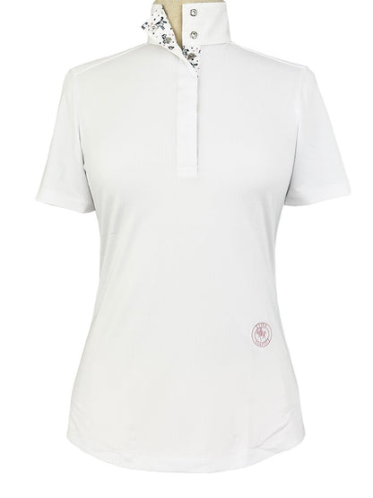 Essex Classics  Unicorns Ladies Talent Yarn Straight Collar Short Sleeve Show Shirt