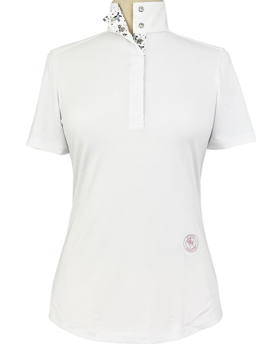 Essex Classics  Unicorns Ladies Talent Yarn Straight Collar Short Sleeve Show Shirt