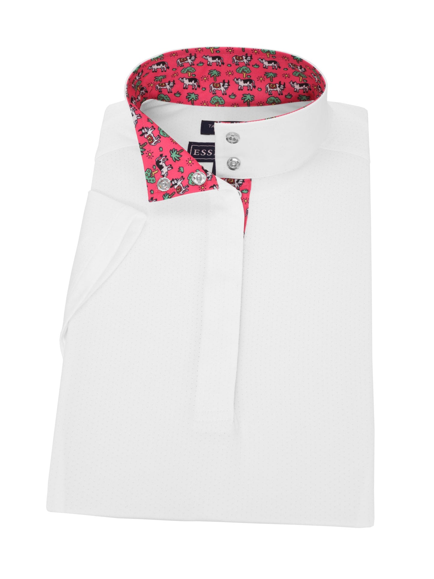 Essex Classics  Steer Me Right Ladies Talent Yarn Straight Collar Short Sleeve Show Shirt