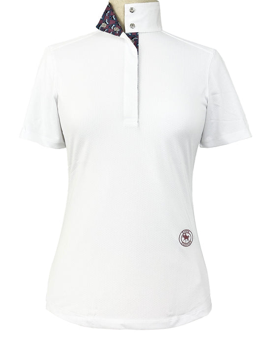 Essex Classics  Stirrup Talk Ladies Talent Yarn Straight Collar Short Sleeve Show Shirt