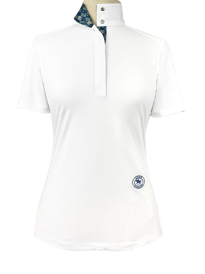 Essex Classics  Gallop Garden Ladies Talent Yarn Straight Collar Short Sleeve Show Shirt