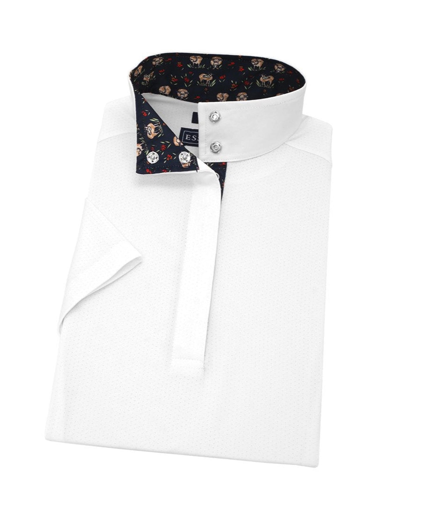 Essex Classics  Happy Cows Ladies Talent Yarn Straight Collar Short Sleeve Show Shirt
