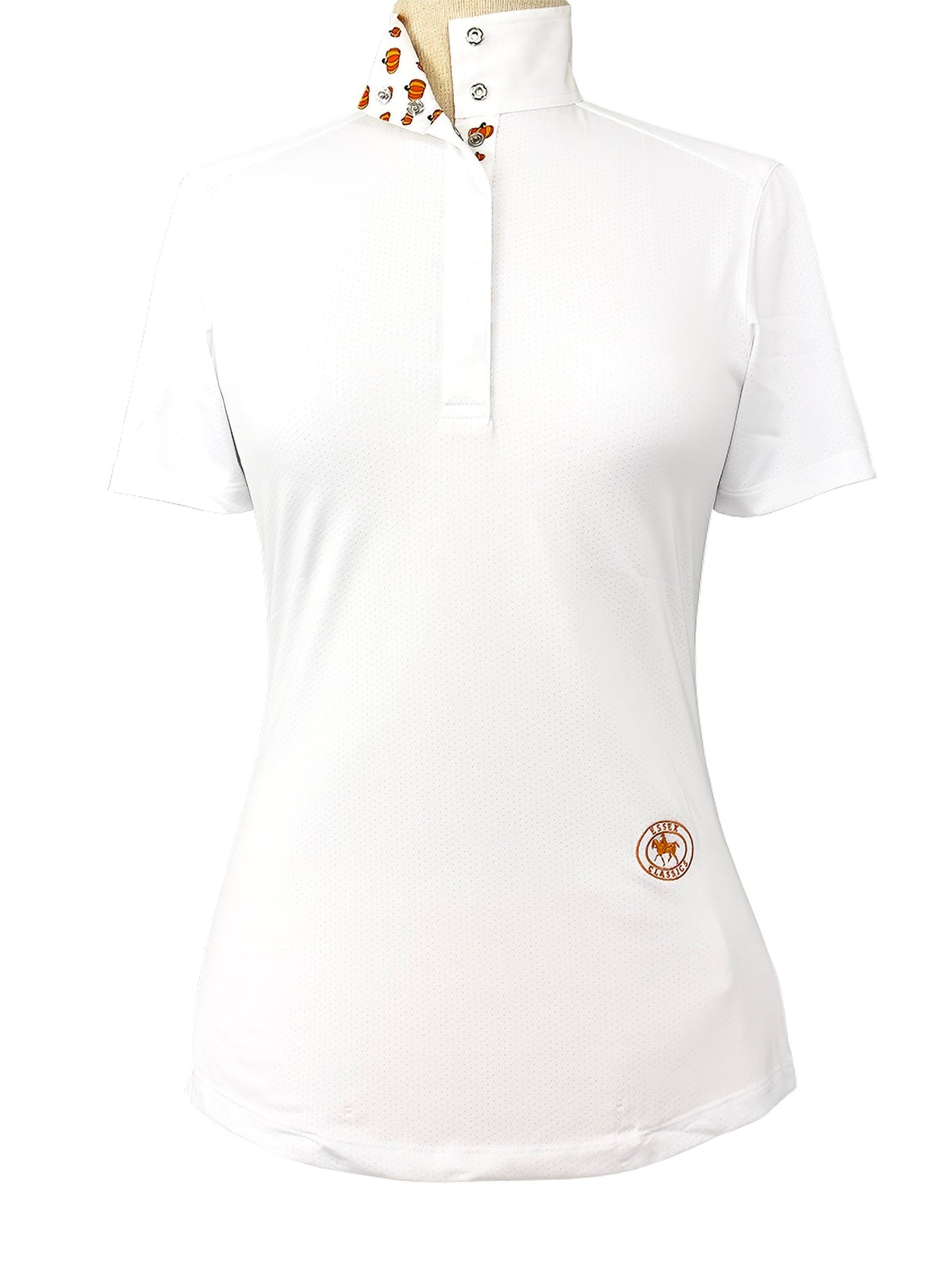 Essex Classics  Pumpkins Ladies Talent Yarn Straight Collar Short Sleeve Show Shirt