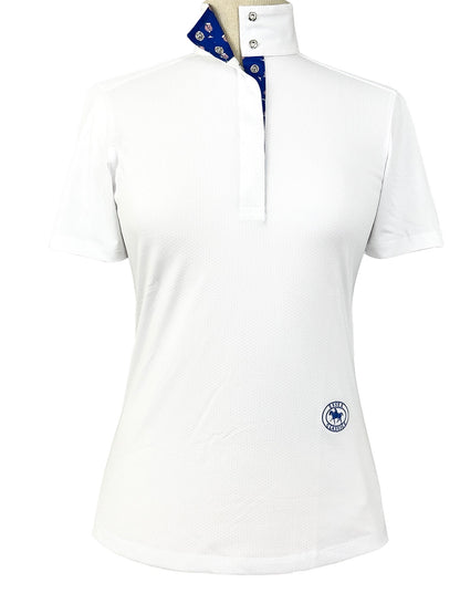 Essex Classics  Happy Hour Ladies Talent Yarn Straight Collar Short Sleeve Show Shirt