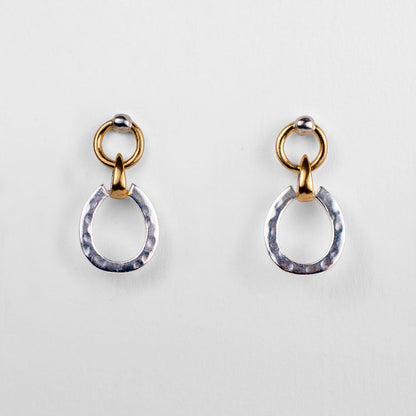Urban Equestrian  Equinox - Equestrian Horseshoe Earring Two Tone