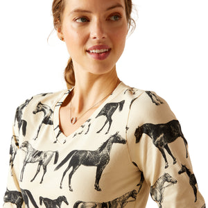 Ariat Women's Sepia Equine Long Sleeve T-Shirt
