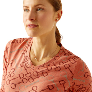 Ariat Women's Burnt Brick Bit Long Sleeve T-Shirt
