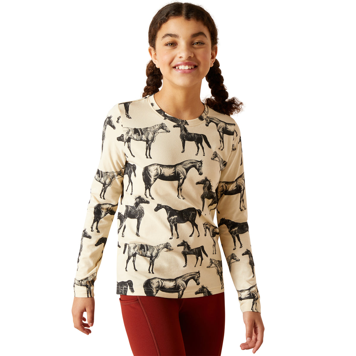 Ariat Youth Sepia Equine Long Sleeve T-Shirt