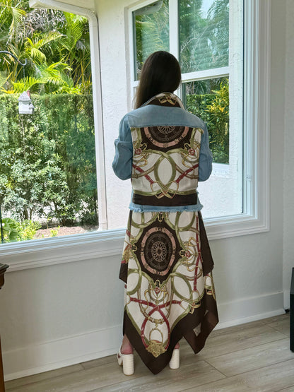 Stacy Bradley Design - The Light Denim Jacket -Olive Stirrup