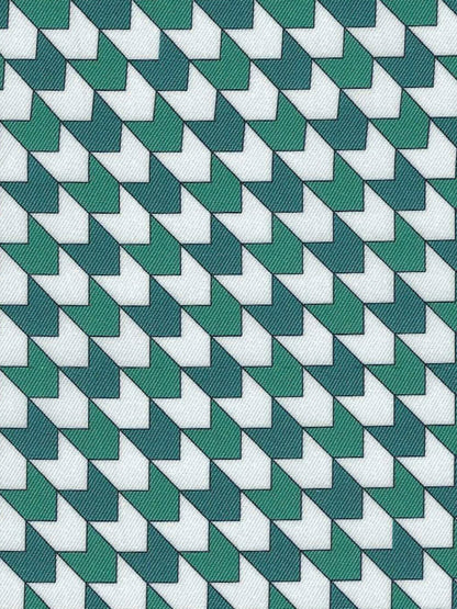 Essex Classics  Ladies "Luna II" Forest Green with Geometric Short Sleeve Performance Show Shirt