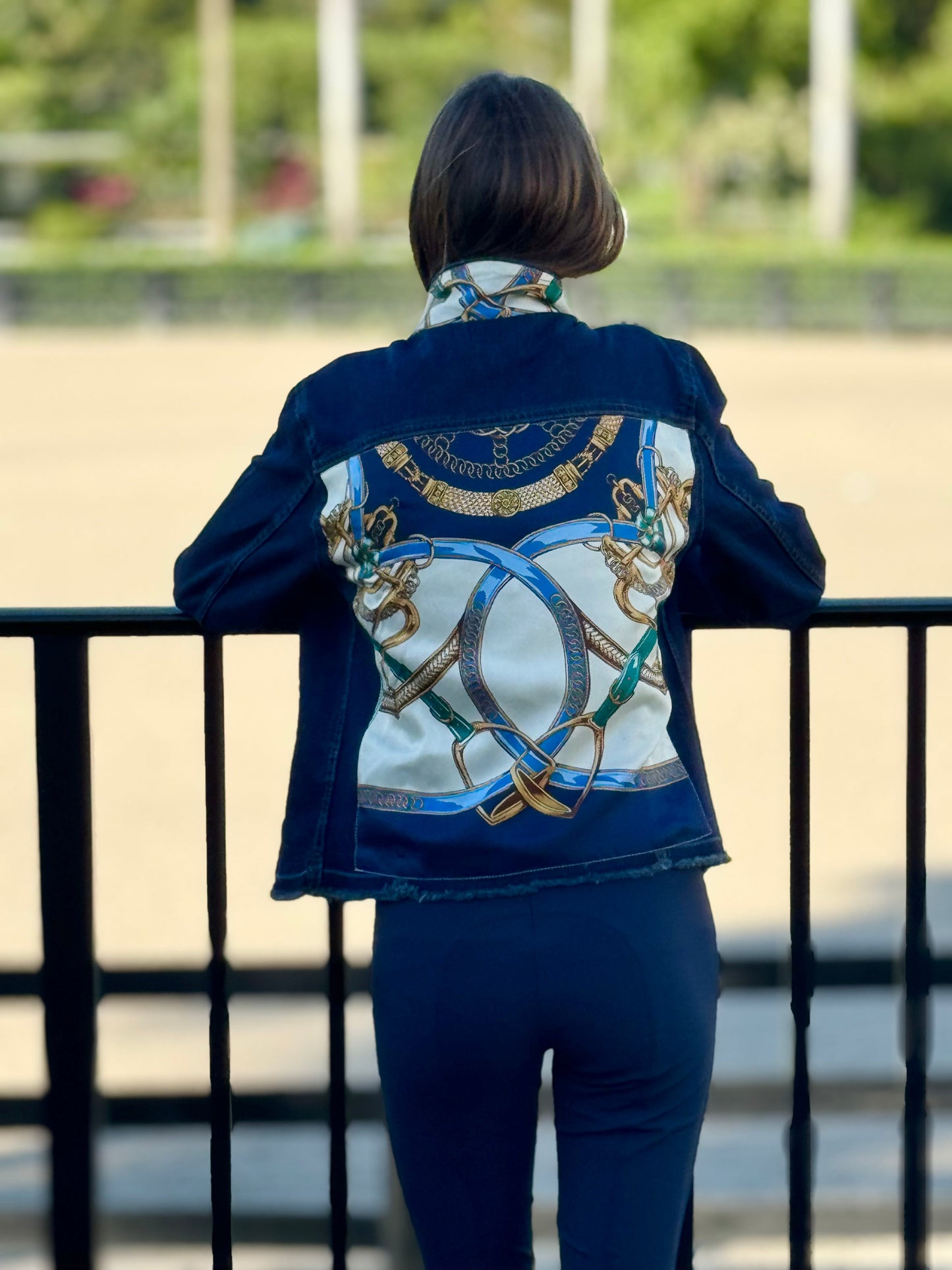 Stacy Bradley Design, The Dark Denim Jacket - Blue Stirrup