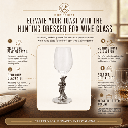 Vagabond House - Hunting Dressed Fox Wine Glass