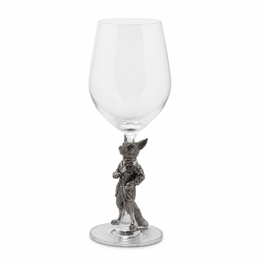 Vagabond House - Hunting Dressed Fox Wine Glass