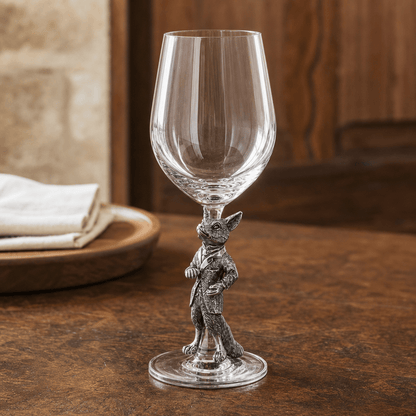 Vagabond House - Hunting Dressed Fox Wine Glass