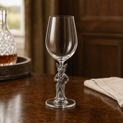 Vagabond House - Hunting Dressed Fox Wine Glass