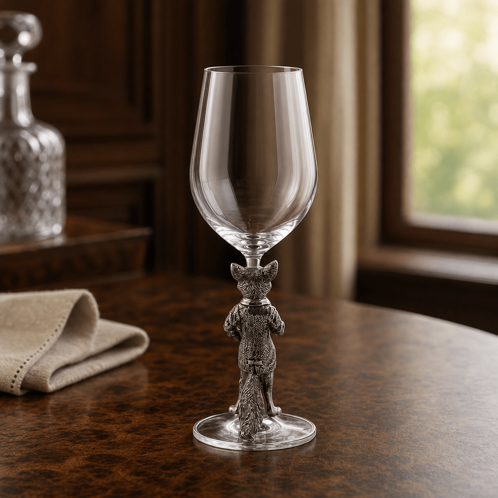 Vagabond House - Hunting Dressed Fox Wine Glass