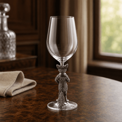 Vagabond House - Hunting Dressed Fox Wine Glass